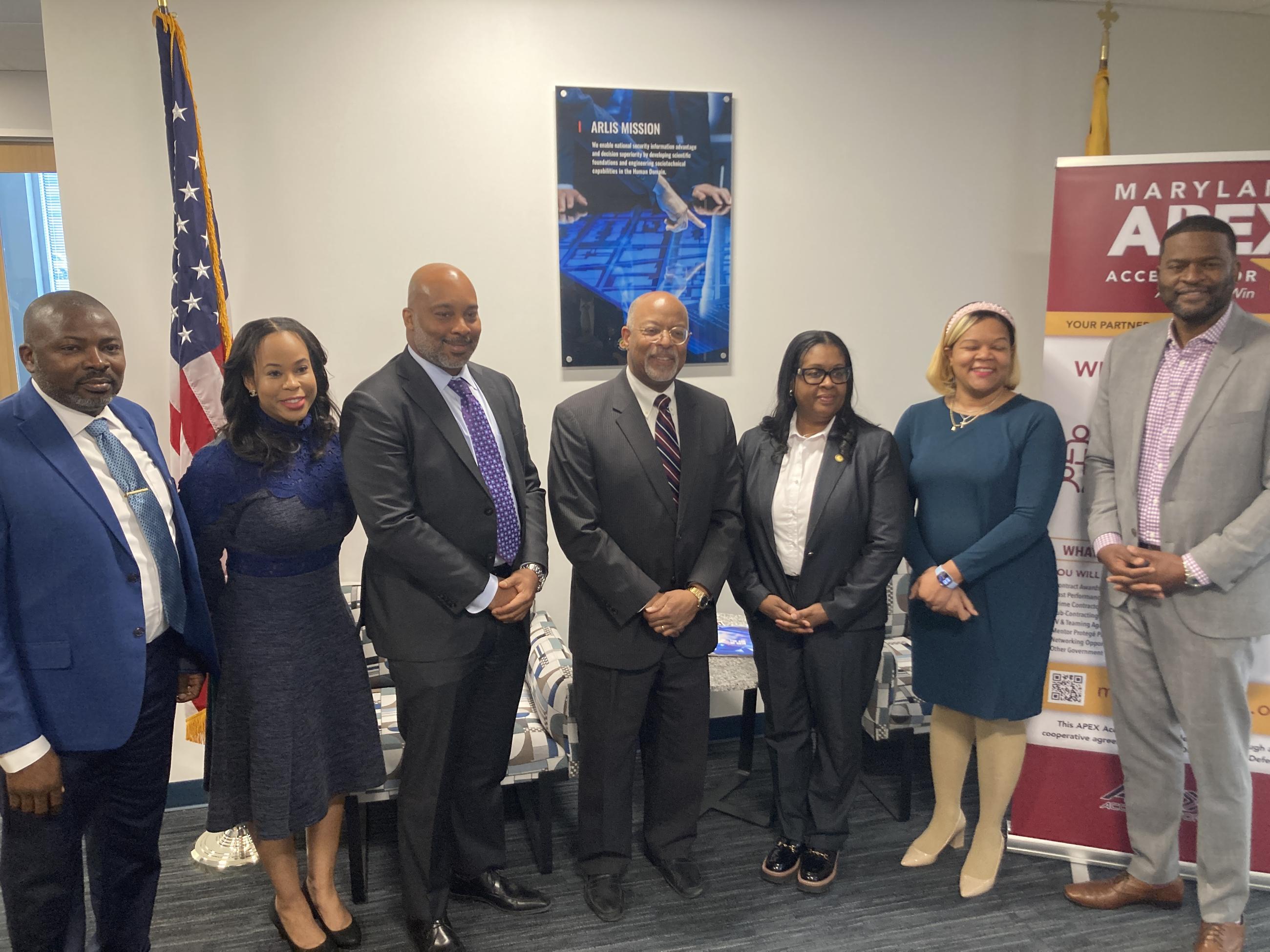 Group photo at a Maryland APEX Accelerator event.