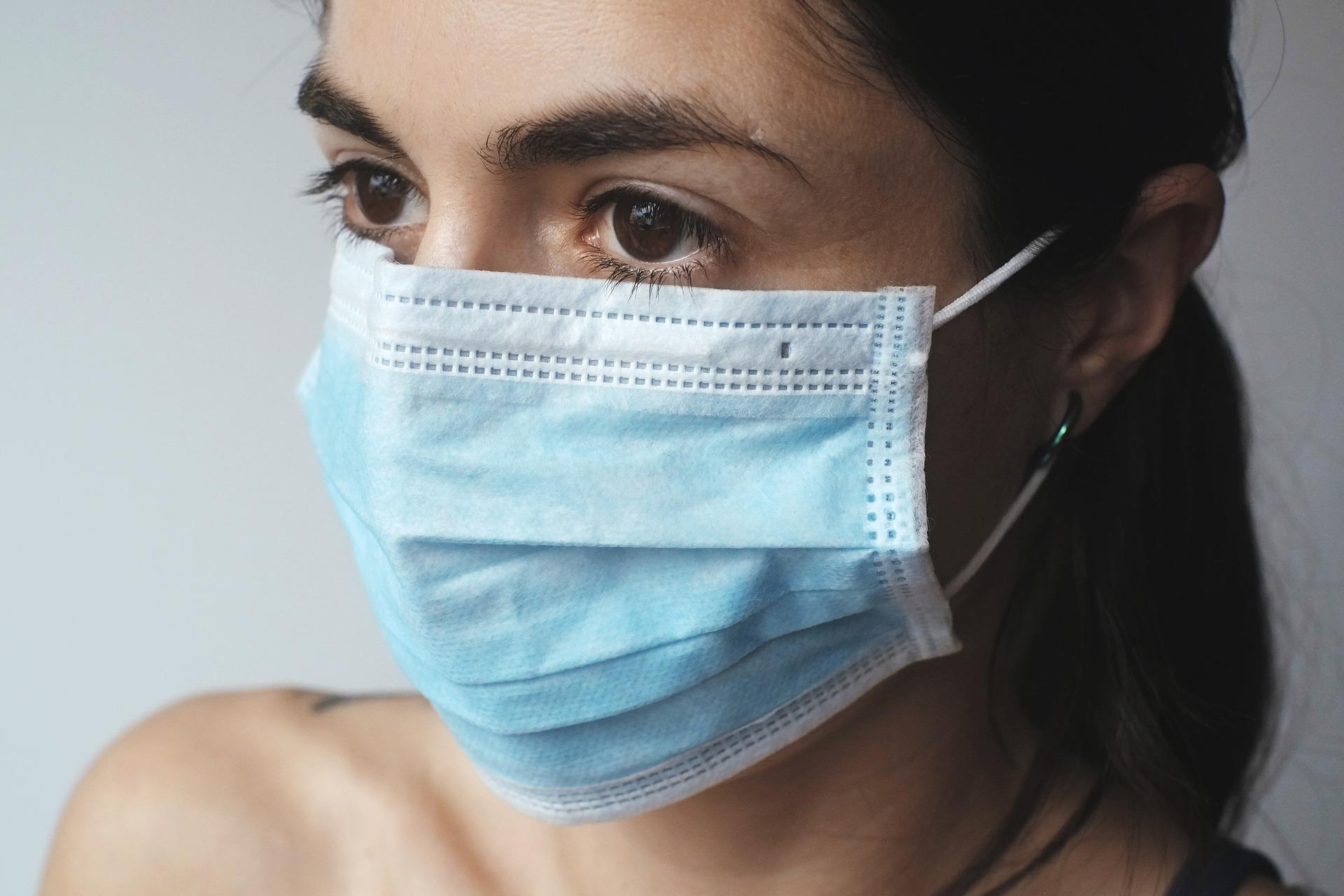 Women wearing medical face mask